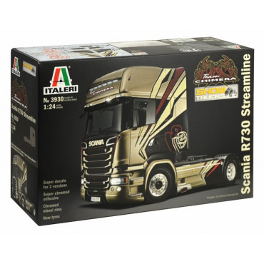 KIT PARA MONTAR ITALERI CAMINHÃO SCANIA R730 STREAMLINE "TEAM CHIMERA" 1/24 ITA 3930 3930S